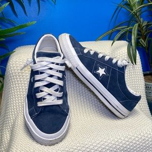 Navy Vintage Converse One Star